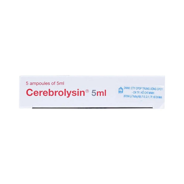 Thuốc tiêm Cerebrolysin 5ml điều trị rối loạn trí nhớ, sa sút trí tuệ (1 vỉ x 5 ống x 5ml)