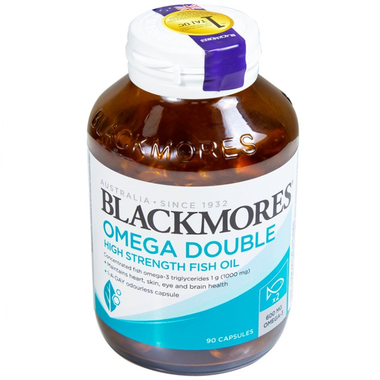 Thực phẩm bảo vệ sức khỏe Blackmores Omega Double High Strength Fish Oil (90 viên)