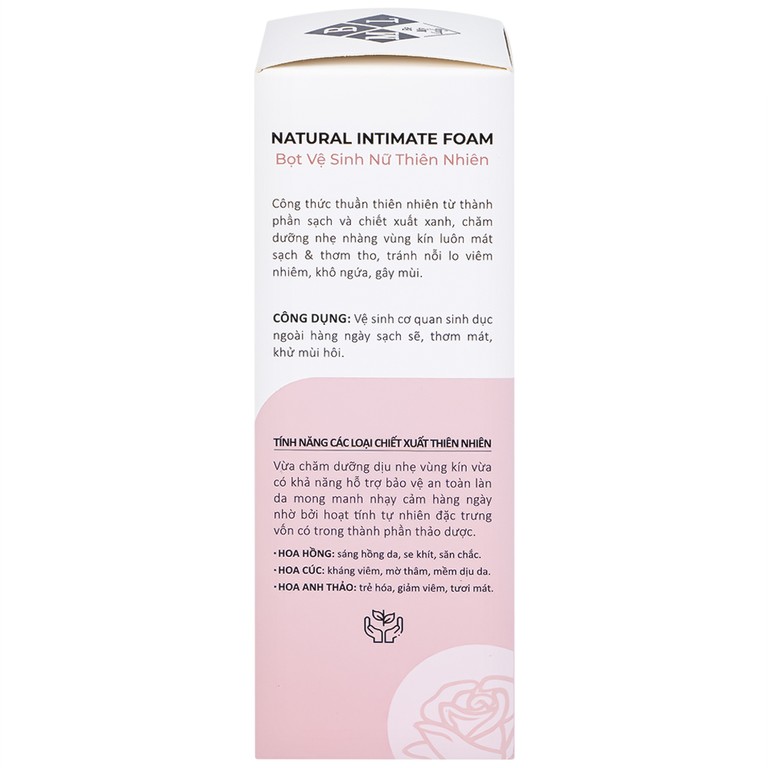 Dung dịch vệ sinh phụ nữ dạng bọt Daily Lady Love & Hope sáng hồng, kháng viêm (100ml)