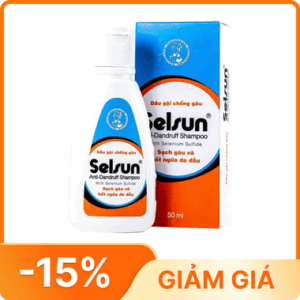 Dầu gội chống gàu Selsun Anti-Dandruff Shampoo Rohto sạch gàu và hết ngứa da đầu (50ml)