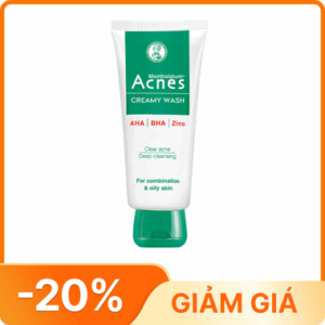 Kem rửa mặt Acnes Creamy Wash hỗ trợ ngăn ngừa mụn (100g)