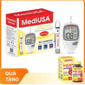 Máy đo đường huyết tự động MediUSA GM3300 hỗ trợ kiểm soát đường huyết