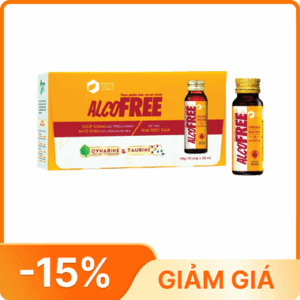Dung dịch Alcofree giảm các triệu chứng khó chịu do uống rượu bia (10 chai x 50ml)