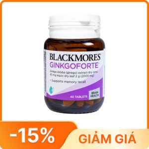 Thực phẩm bảo vệ sức khoẻ Blackmores Ginkgoforte - Hộp 40 viên