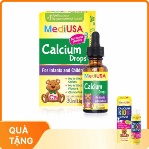 Thực phẩm bổ sung Canxi dạng nhỏ giọt MediUSA Calcium Drops (30ml)