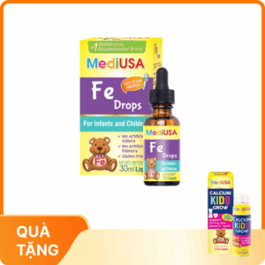 Thực phẩm bảo vệ sức khỏe MediUSA Fe Drops bô sung sắt cho cơ thể (30ml)