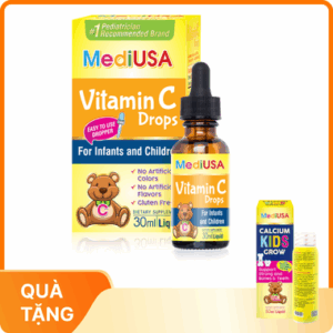 Thực phẩm bảo vệ sức khỏe MediUSA Vitamin C Drops (30ml)