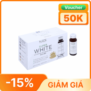 Thực phẩm bảo vệ sức khỏe Nucos Super White (10 chai x 50ml)