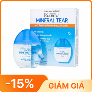 Dung dịch nhỏ mắt V.Rohto Mineral Tear hỗ trợ dưỡng ẩm, bổ sung khoáng chất (13ml)