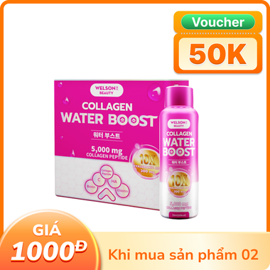 Nước uống Collagen Welson Beauty 10x water boost (6 chai)
