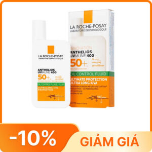 Sữa chống nắng La Roche-Posay Anthelios Uvmune 400 Oil Control Fluid dành cho da dầu mụn (50ml)