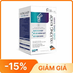 Thực phẩm bảo vệ sức khỏe Viên xương khớp Cuộc Sống Xanh (Hộp 60 viên)