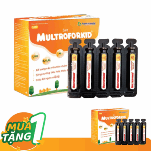 Siro Multroforid hỗ trợ trẻ ăn ngon, tăng cường tiêu hóa (Hộp 25 ống)