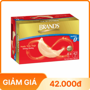 Nước yến BRAND'S không đường (Hộp 06 lọ x 42ml)