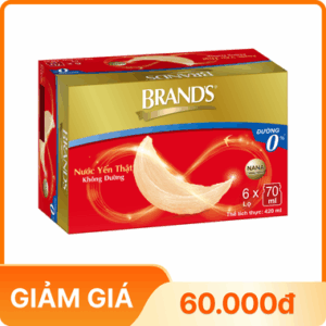 Nước yến BRAND'S không đường (Hộp 06 lọ x 70ml)