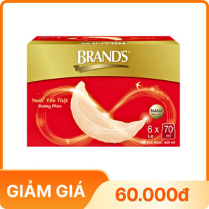 Nước yến thật BRAND'S đường phèn (Hộp 06 lọ x 70ml)