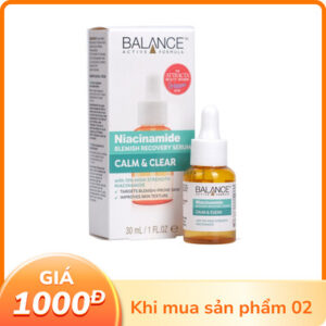Serum Ngừa Mụn Mờ Thâm Balance Active Formula Niacinamide Blemish Recovery Serum 30ml