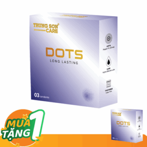 Bao cao su Dots Long Lasting Trung Sơn Care (Hộp 3 cái)