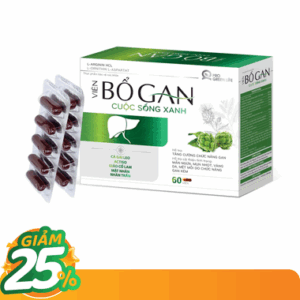 Thực phẩm bảo vệ sức khoẻ Viên Bổ Gan Cuộc Sống Xanh hỗ trợ tăng cường chức năng gan (60 viên)