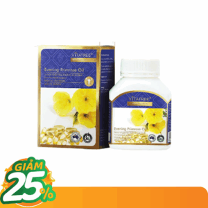 Thực phẩm bảo vệ sức khoẻ Evening Primrose Oil Vitatree hỗ trợ giảm triệu chứng của tiền kinh nguyệt (100 viên)