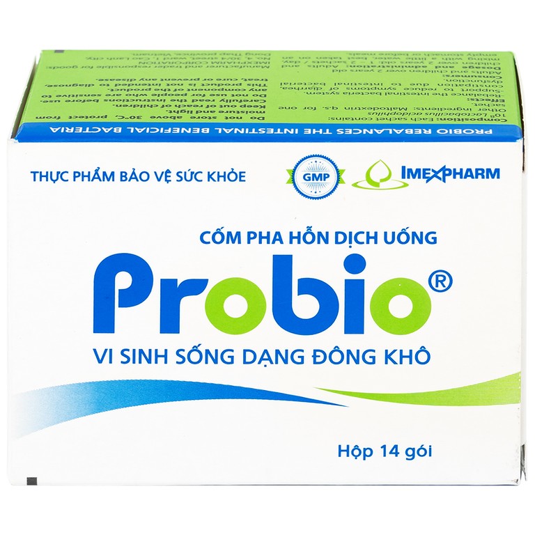 Cốm pha hỗn dịch uống Probio Imexpharm cân bằng hệ vi sinh đường ruột (14 gói)