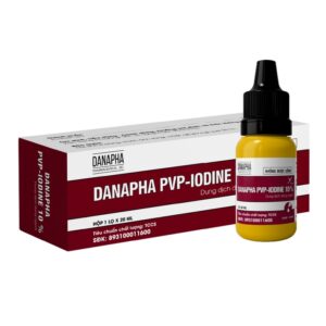 Dung dịch PVP - IODINE 10% Danapha sát trùng vết thương hoặc vết bỏng bề mặt (20ml)