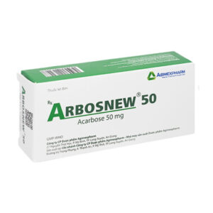 Arbosnew 50 trị đái tháo đường tuýp 2 (3 vỉ x 10 viên)