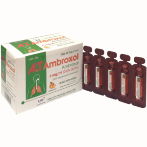Dung dịch uống A.T Ambroxol 30mg An Thiên làm loãng nhầy trong bệnh viêm phế quản, hen phế quản (30 ống x 5ml)