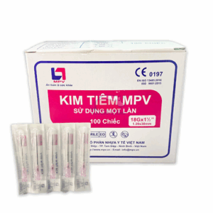 Đầu kim 18g MPV sử dụng một lần dùng để tiêm chích, lấy máu, pha thuốc (100 cái)