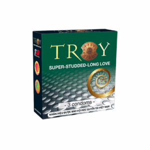 Bao cao su TROY Super Studded siêu gai (hộp 3 cái)