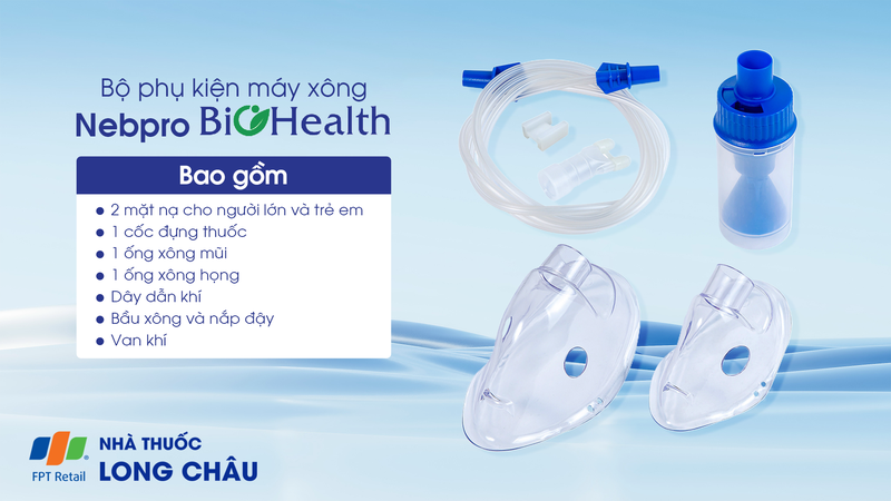 BỘ PHỤ KIỆN MÁY XÔNG NEBPRO BIOHEALTH 1