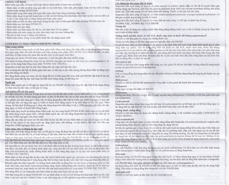 Hỗn dịch uống Brufen Abbott giảm đau, hạ sốt ở trẻ em (60ml)