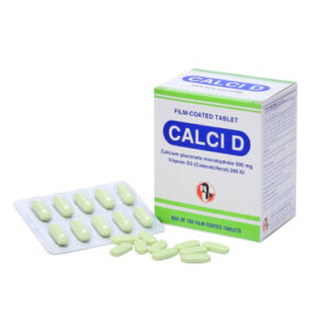 Calci D Medi hỗ trợ điều trị thiếu canxi, còi xương, loãng xương (Hộp 100 viên)