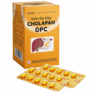 Viên mật nghệ Cholapan OPC điều trị các chứng gan đau, mật kém, đau dạ dày (5 vỉ x 10 viên)