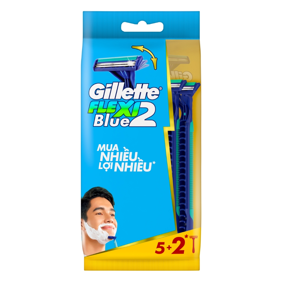 Dao cạo Gillette Blue  2 Flexi (Bịch 07 cái)