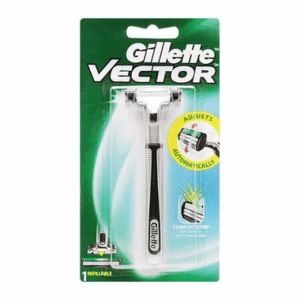 Dao Cạo Râu Gillette Vector Hai Lưỡi Kép (1 Cán + 1 Lưỡi) Vector Men's Razor