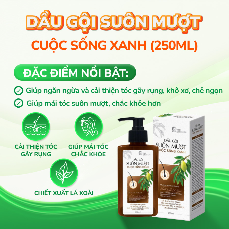 Dầu Gội Suôn Mượt Cuộc Sống Xanh 250ml