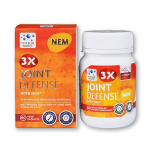 Deep Blue Health 3X Joint Defense Nem - Viên uống hỗ trợ giảm đau nhức xương khớp (Hộp x 60 viên)