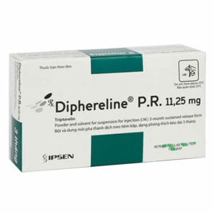 Thuốc Diphereline P.R. 11.25mg Ipsen điều trị ung thư tuyến tiền liệt, lạc nội mạc tử cung