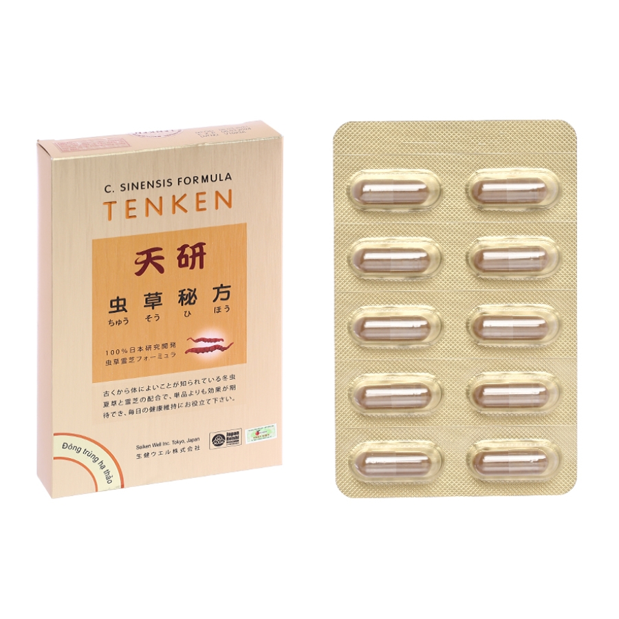 Đông trùng hạ thảo Tenken (Hộp 60 viên)