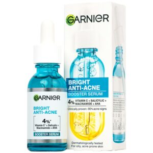Tinh chất Garnier Skin Naturals Bright Complete Anti Acne Booster Serum làm sáng cho da mụn (30ml)