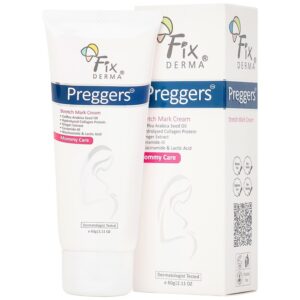 Kem bôi Fixderma Pregger's Stretch Mark Cream hỗ trợ giảm thiểu rạn da cho bà bầu (60g)