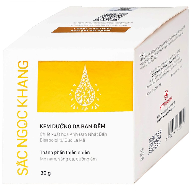 Kem bôi dưỡng da ban đêm Sắc Ngọc Khang (30g)