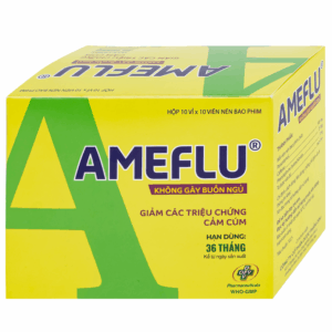 Thuốc Ameflu Không Gây Buồn Ngủ OPV điều trị các triệu chứng cảm lạnh và cảm cúm (10 vỉ x 10 viên)