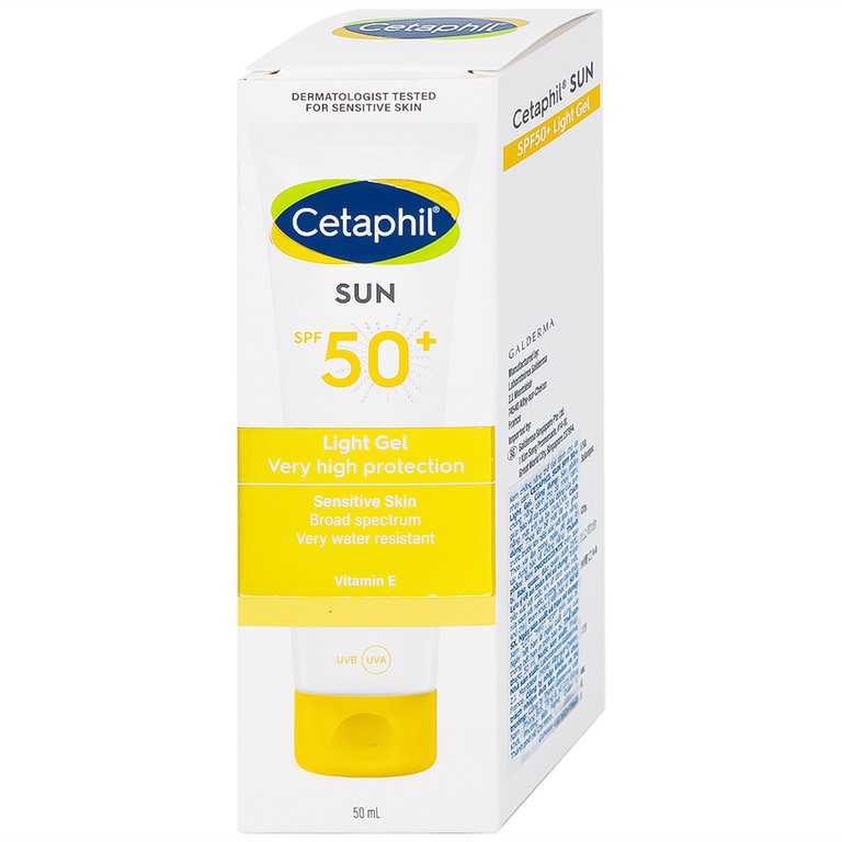 Kem chống nắng Cetaphil Sun Spf 50+ bảo vệ da trước tác động của ánh nắng mặt trời (50ml)