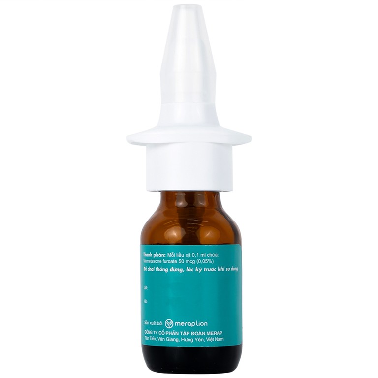 Thuốc xịt mũi Adacast Meraplion điều trị viêm mũi dị ứng, sung huyết và mất mùi, viêm mũi xoang (60 liều)