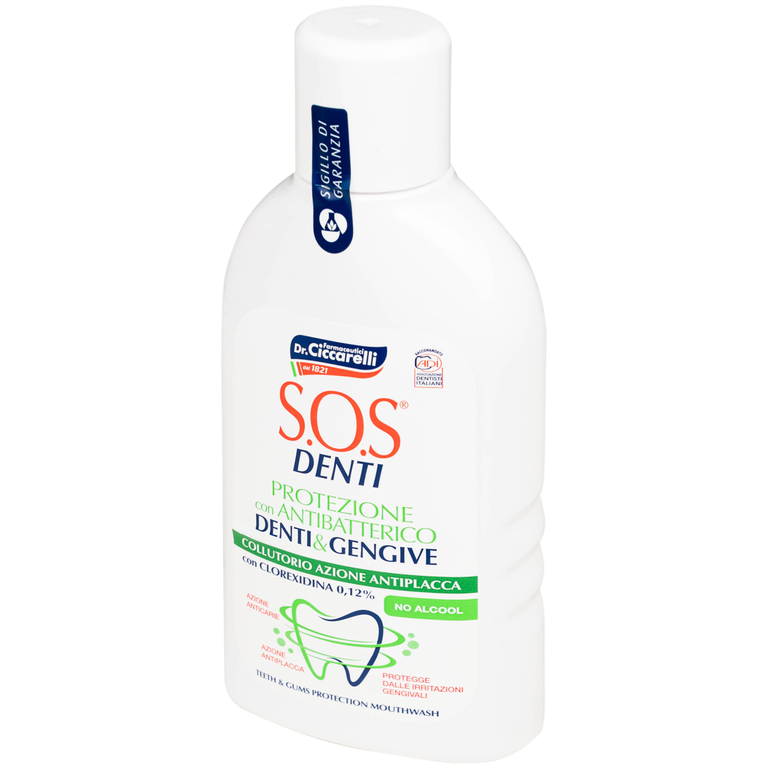 Nước súc miệng giảm mảng bám, bảo vệ răng nướu Dr.Ciccarelli S.O.S Denti (400ml)