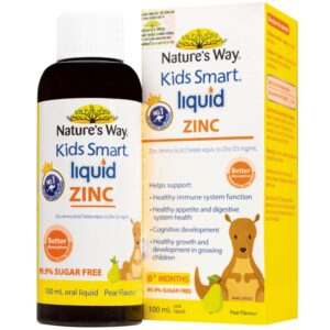 Natures Way Kids Smart Liquid Zinc bổ sung kẽm, tăng đề kháng, kích thích thèm ăn (100ml)