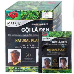 Dầu gội nhuộm đen tóc Matrix gội là đen (10 gói x 25ml)