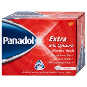 Viên nén Panadol Extra With Optizorb GSK giảm đau, hạ sốt nhanh, không gây buồn ngủ (12 vỉ x 10 viên)